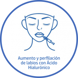 Tratamiento estetico Facial aumento y perfilacion labios acido hialuronico